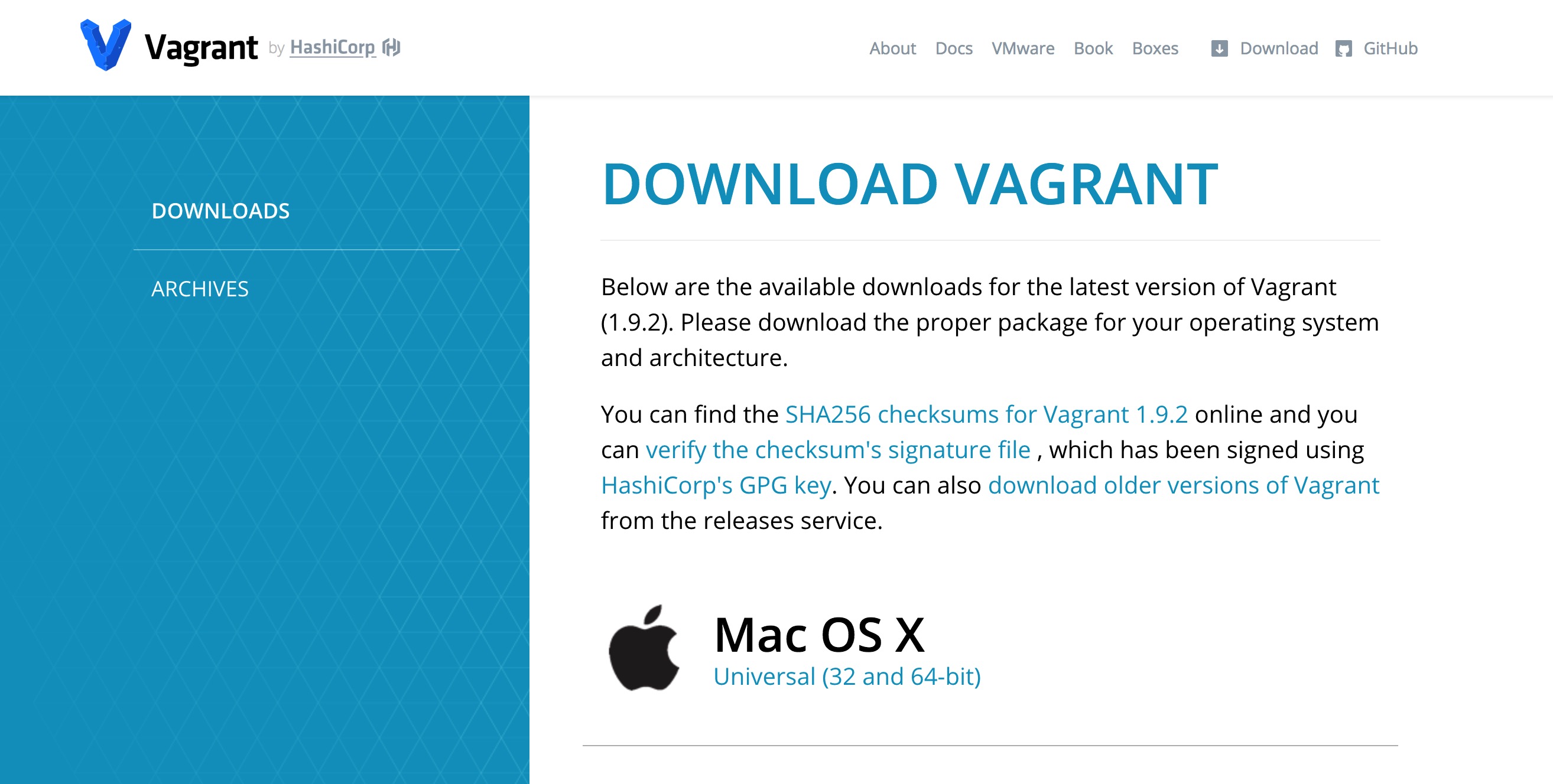 vagrant download